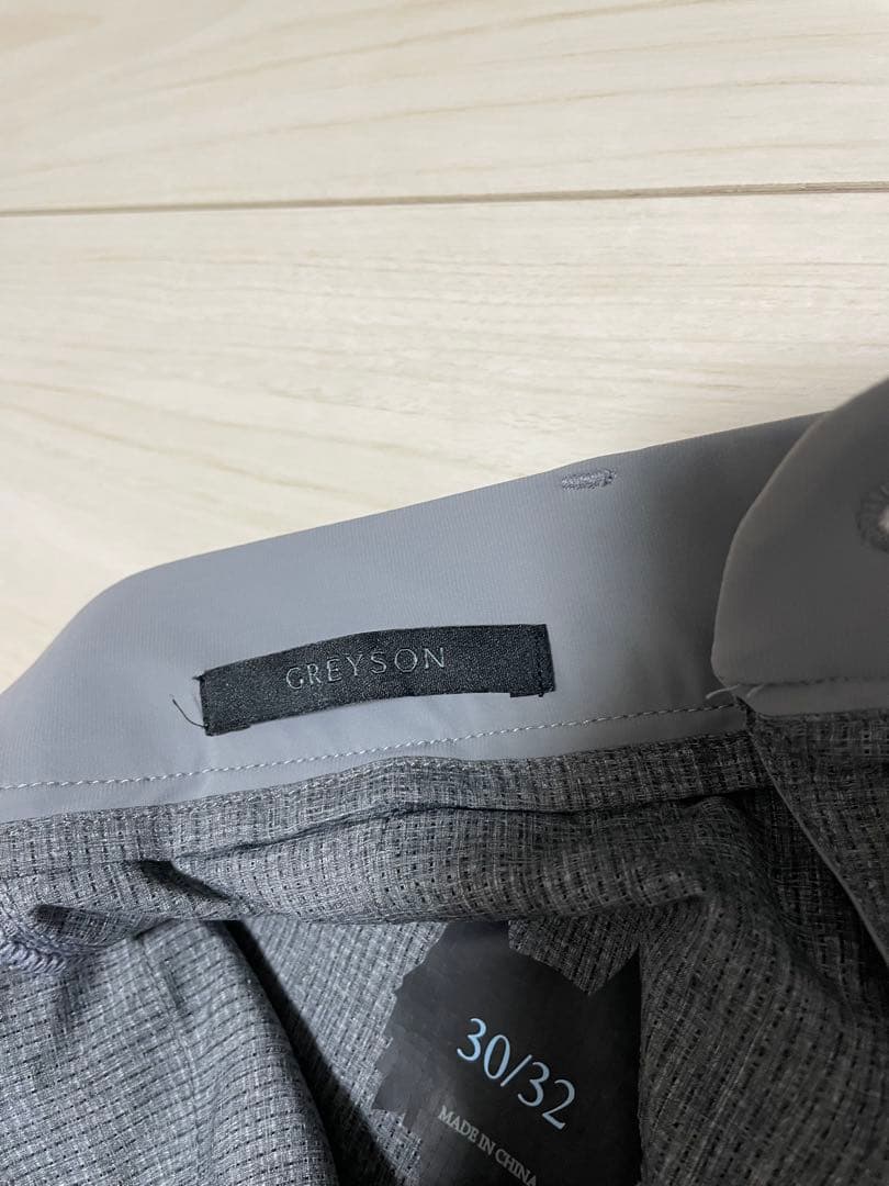 yum　2点美品 GREYSON ロングパンツ グレー&ネイビー