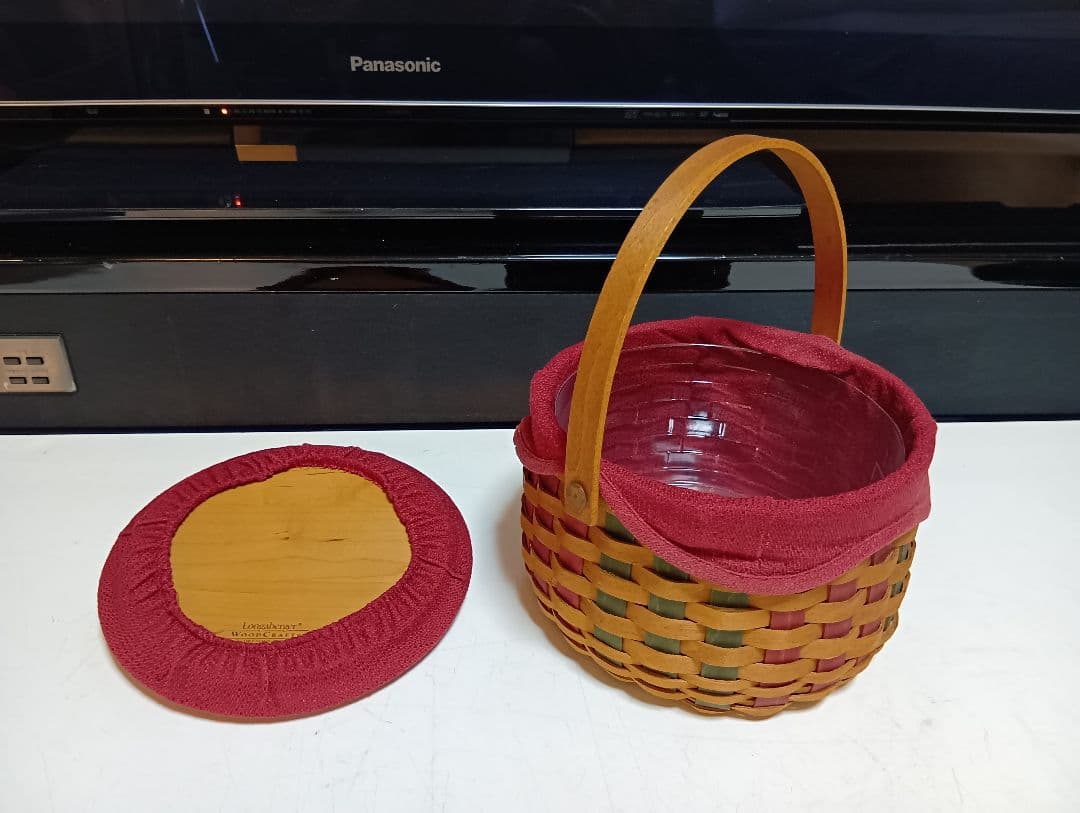 ロンガバーガーバスケット　クリスマスバスケット　アンティーク　かご