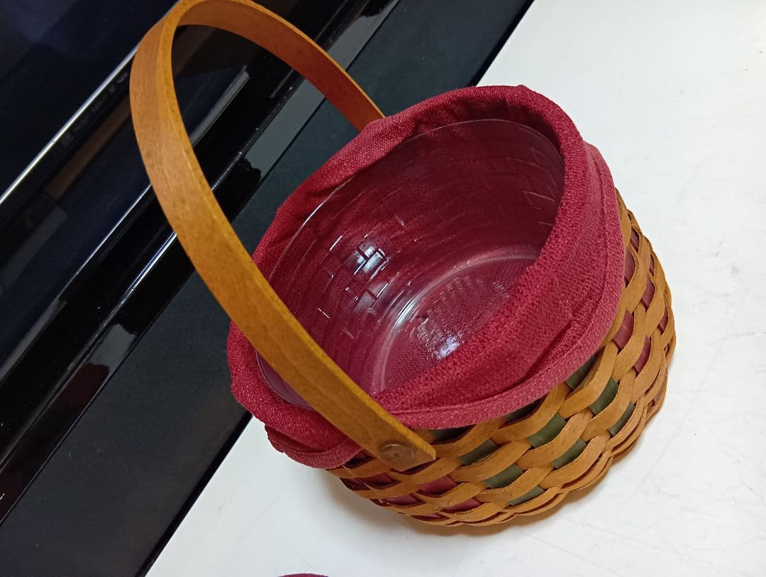 ロンガバーガーバスケット　クリスマスバスケット　アンティーク　かご
