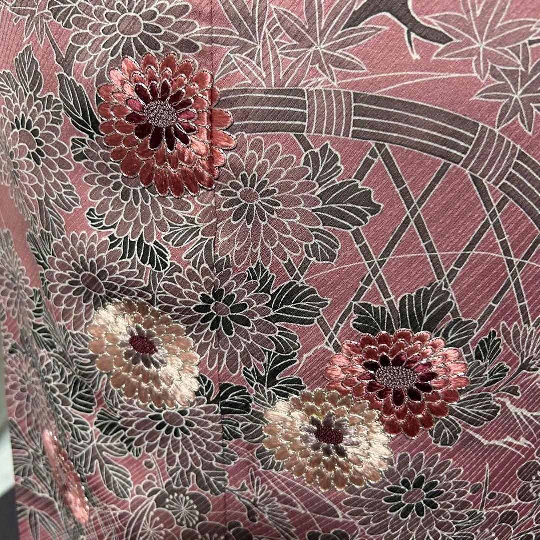 る*♡様 美品　袷　正絹　3つ紋　蘇州刺繍　駒刺繍　相良刺繍　色留袖　フルセット