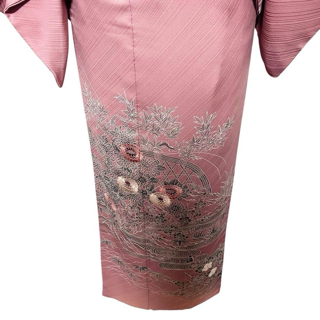 る*♡様 美品　袷　正絹　3つ紋　蘇州刺繍　駒刺繍　相良刺繍　色留袖　フルセット