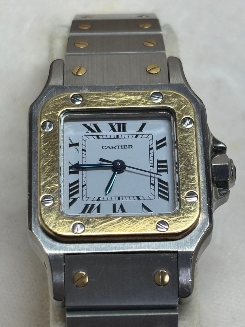 カルティエ サントスガルベSM AC14.30GR 自動巻 時計 レディース