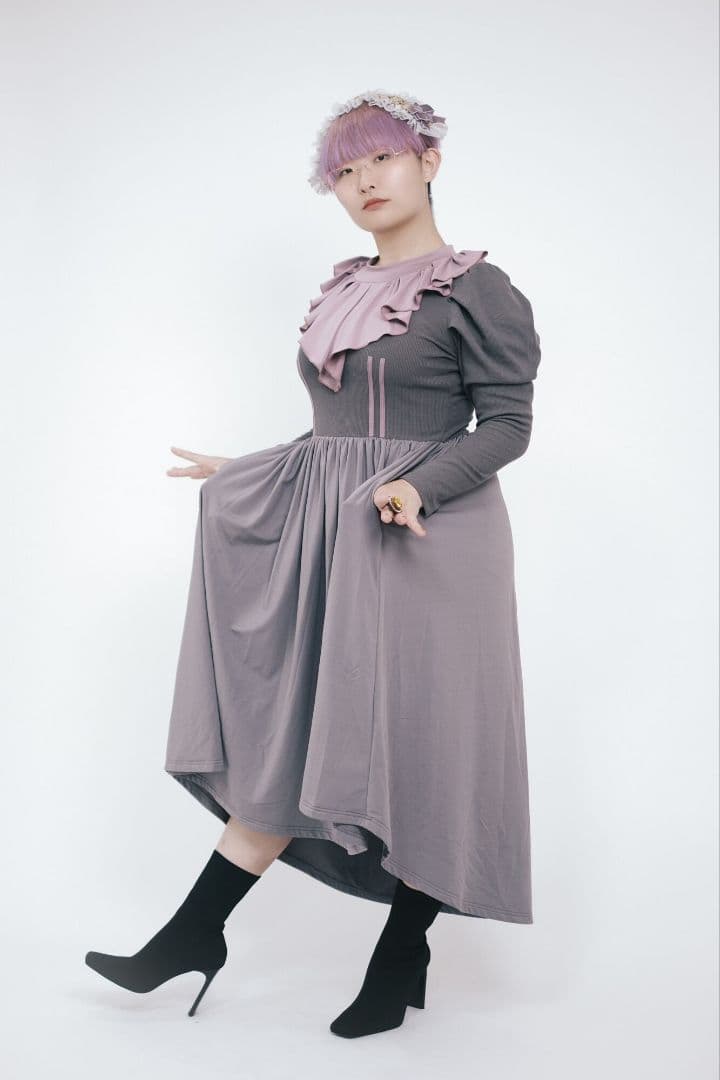 ジャージロリータ エンジェル (グレー)ワンピース