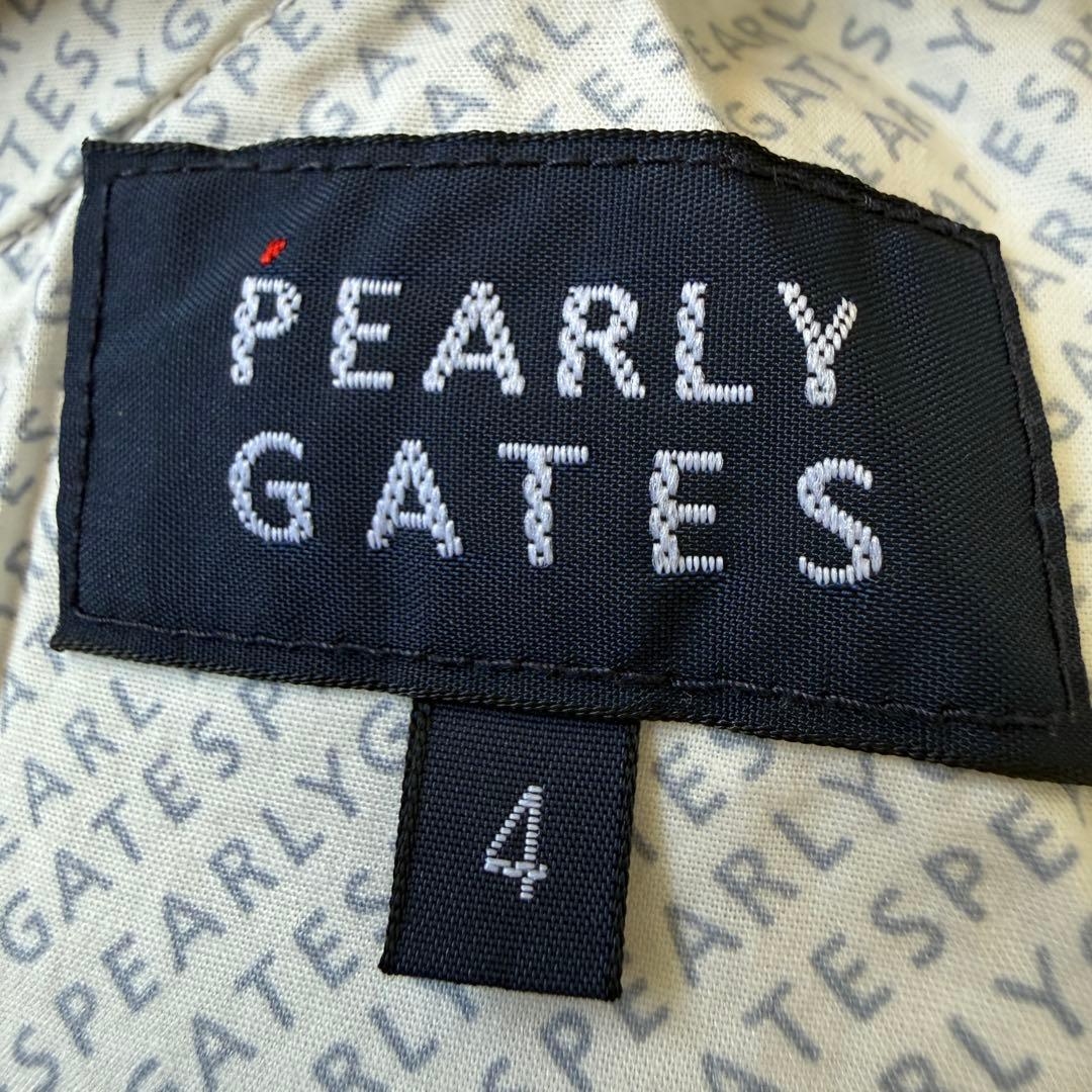 美品　パーリーゲイツ　パンツ　グレー　M〜L相当　コットン素材　ネイビー　紺　4