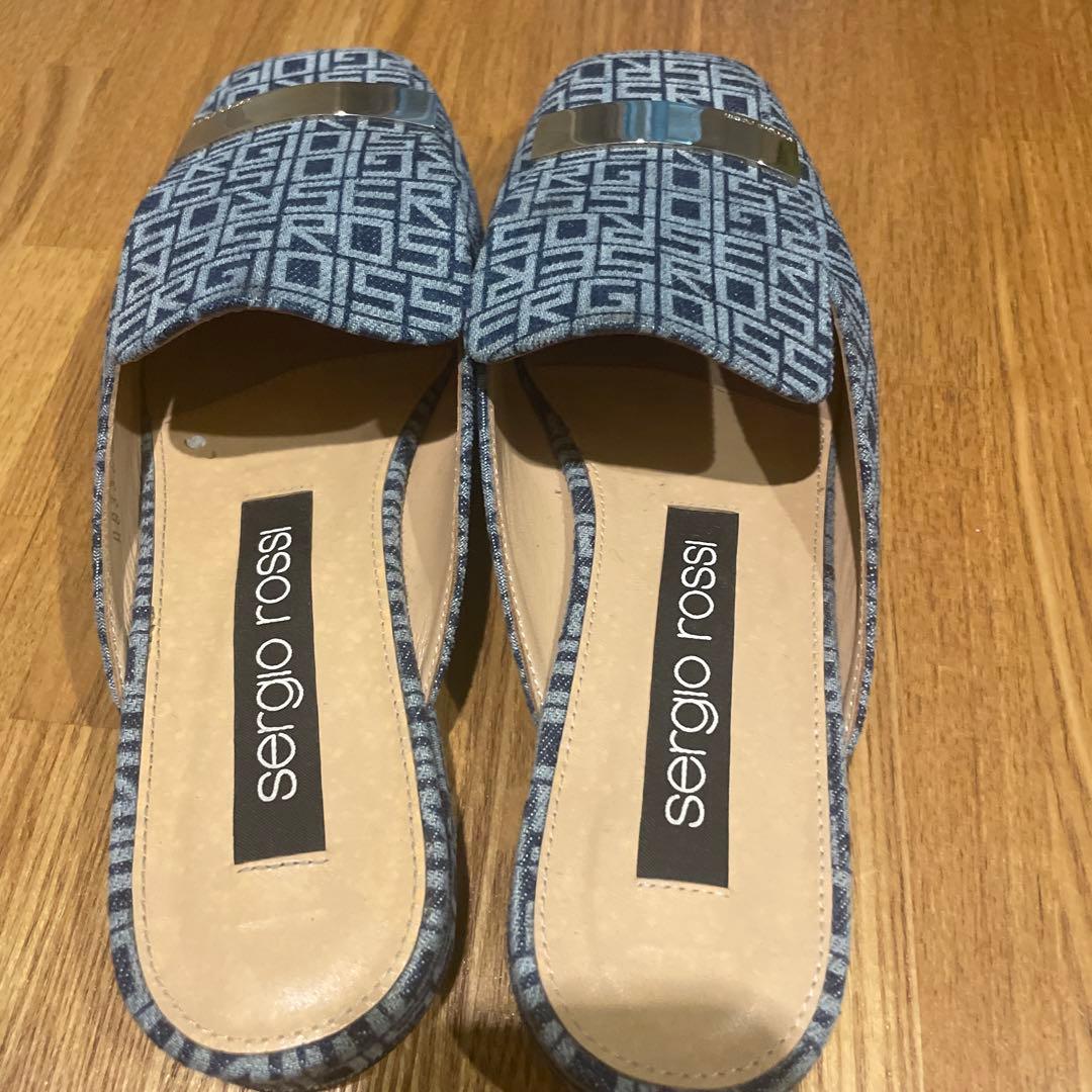 sergio rossi ロゴ入りサンダル 38.5