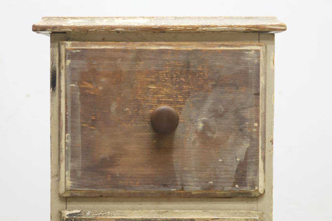 ヴィンテージ パイン材 ペイント ドロワー キャビネット 引き出し 収納 台