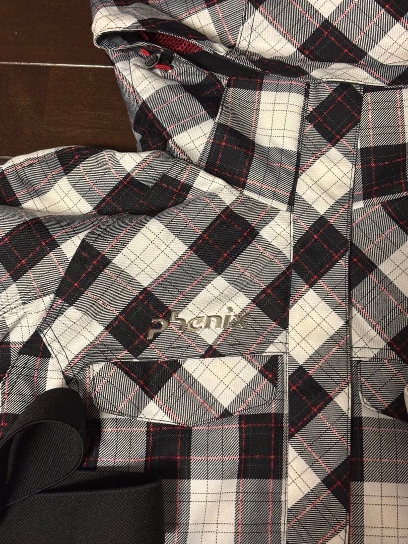 phenixスキーウェア 女性用 上下セット チェック柄