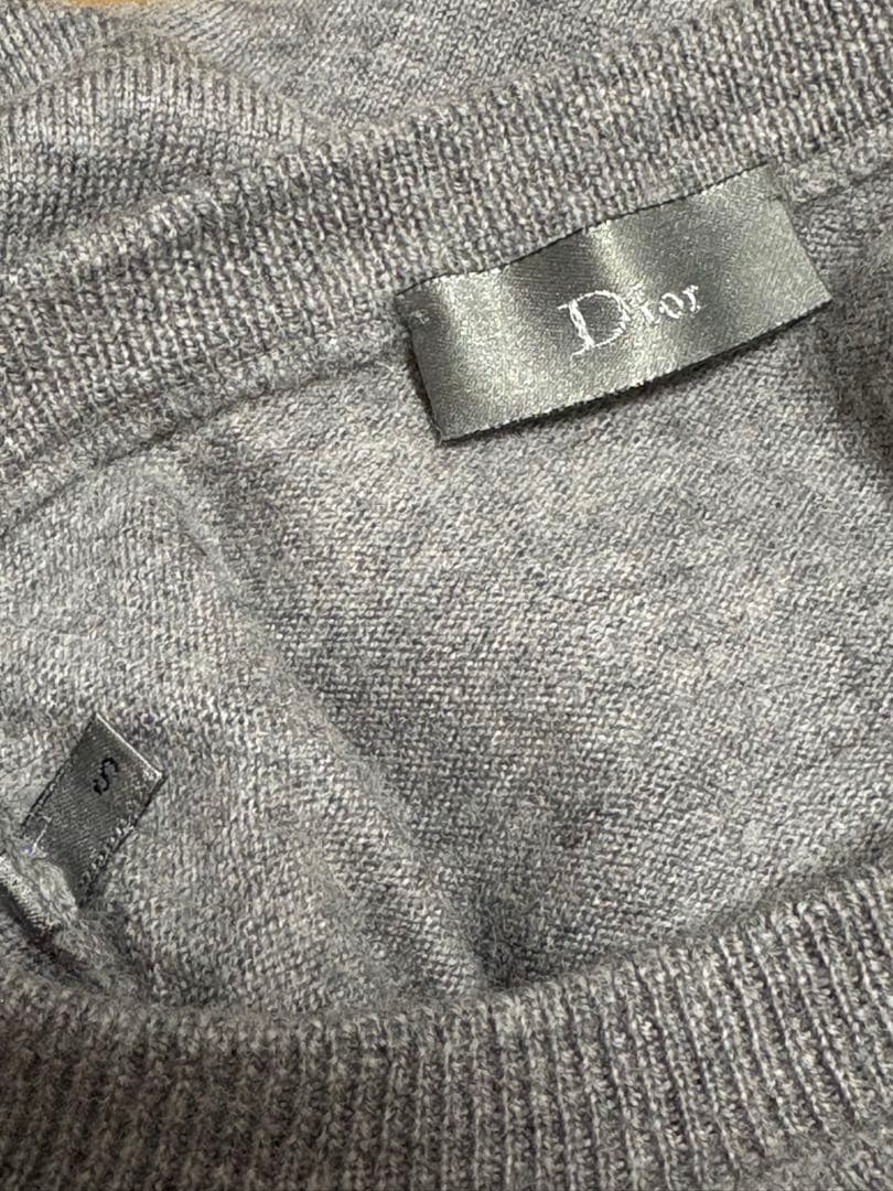 Dior Homme 05AW エディ期 クラッシュニット 爪 S グレー