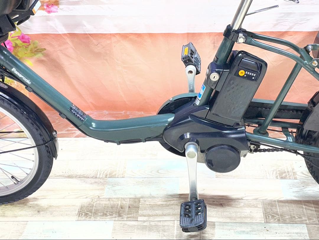 パナソニックギュット⭐️12AH！子供乗せ電動アシスト自転車Y3406