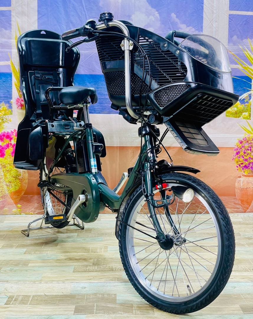 パナソニックギュット⭐️12AH！子供乗せ電動アシスト自転車Y3406