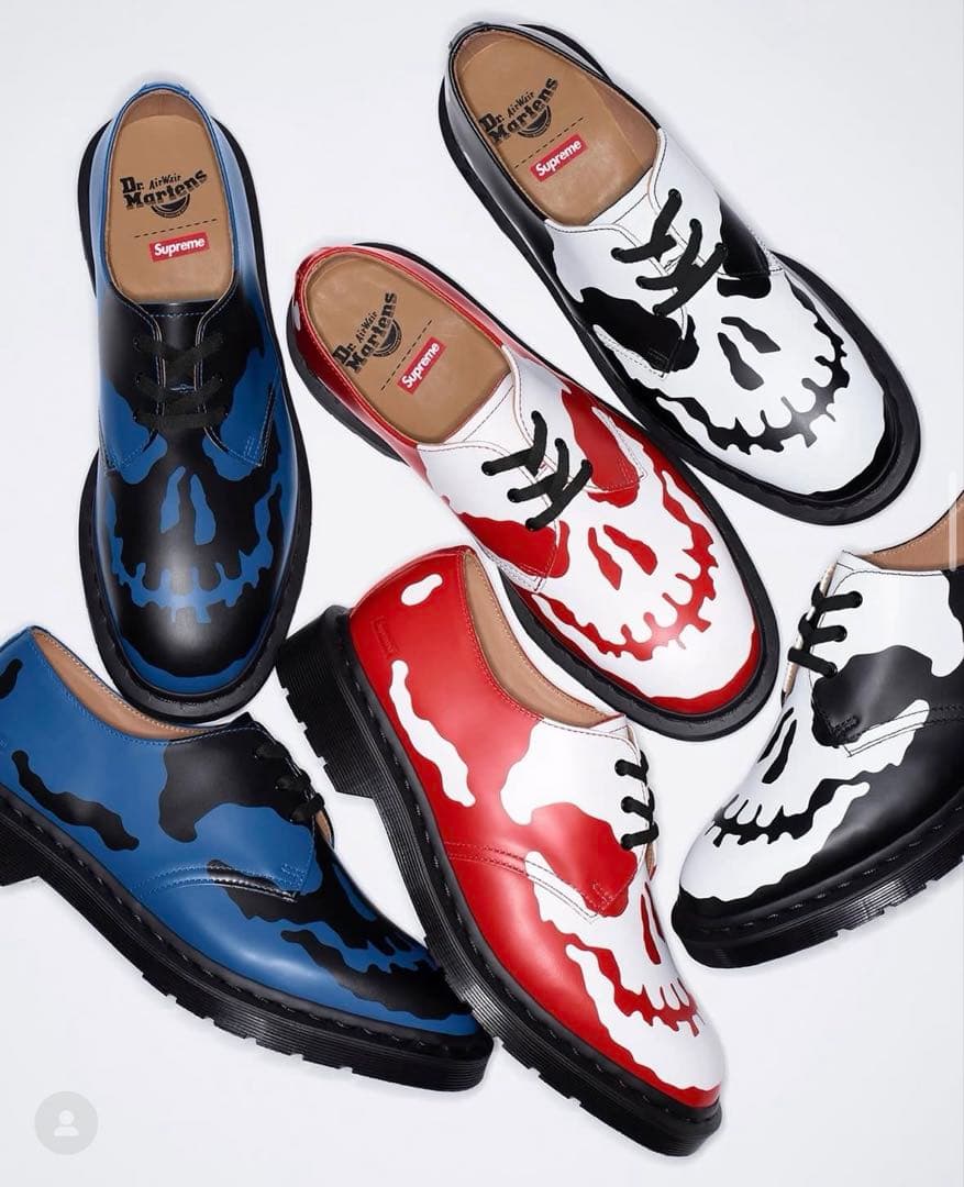 Supreme × Dr.Martens 1461 Skull 3EyeShoe