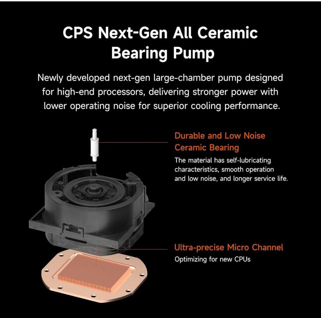 CPS DS360Pro Digital AlO CPU 水冷クーラー