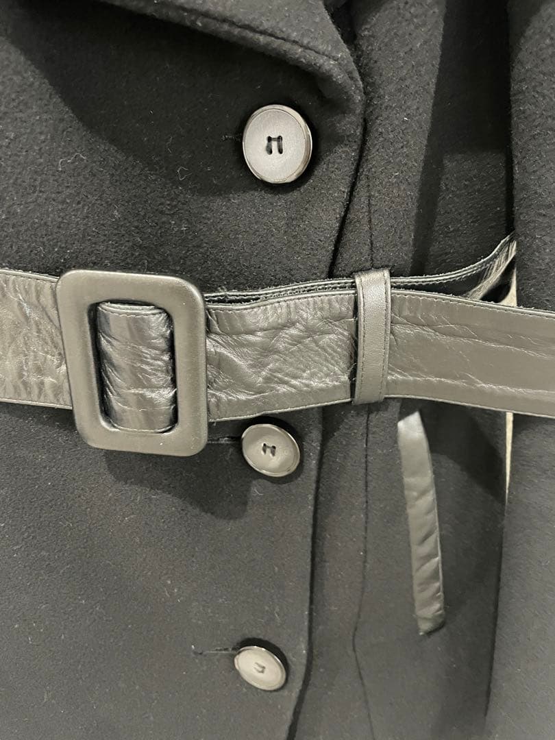 Mackageマッカージュブラック カシミア混ウールコート(xs)ベルト付