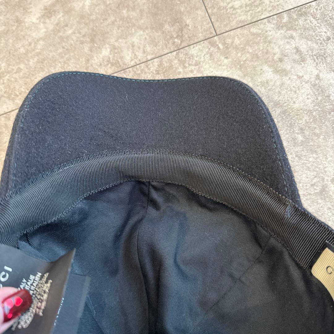 グッチ GUCCI 帽子 メンズ キャップ ロゴ付き L 59