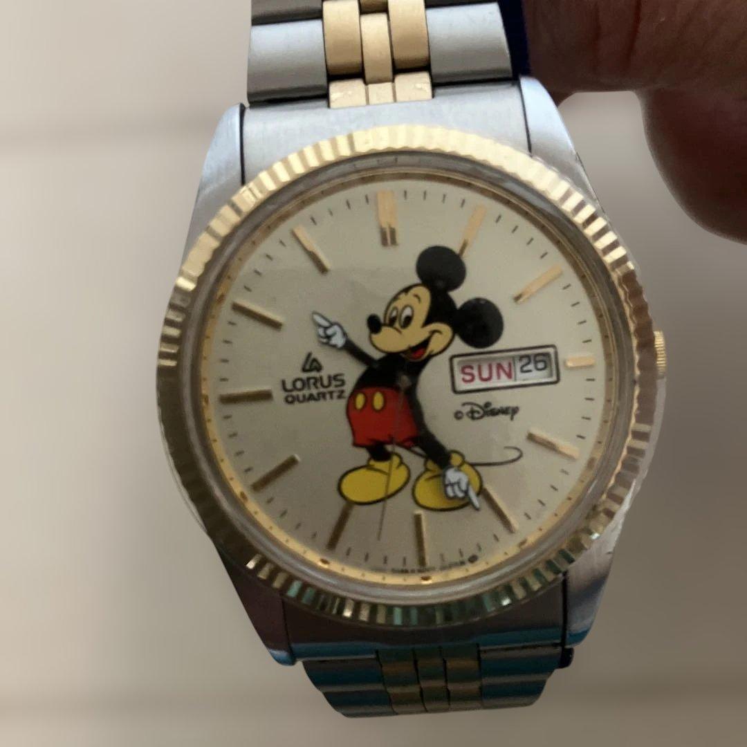 Kartoon　LORUSメロディミッキーウォッチ3点セット