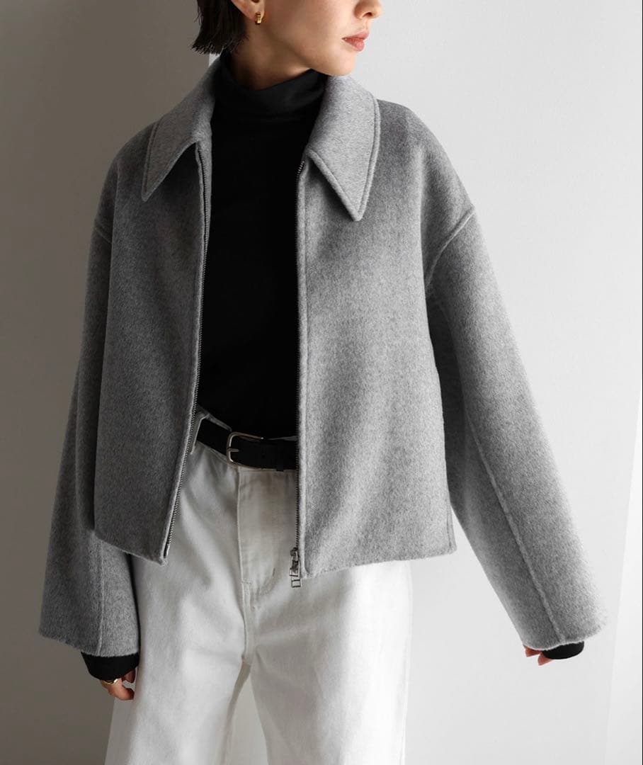 evernavy リバージップショートコート