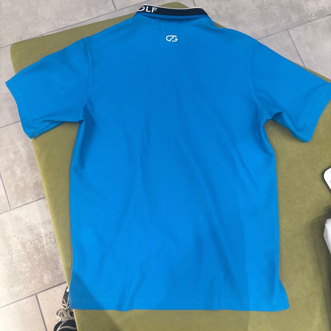 CPG GOLF メッシュポロシャツ ブルー2サイズ