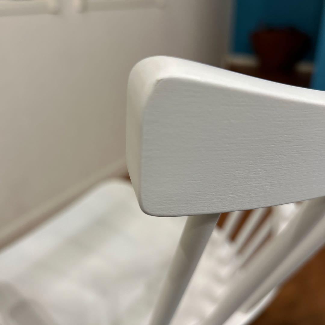 FDBモブラー デンマークデザイン J52G ロッキングチェア ホワイト ⓶