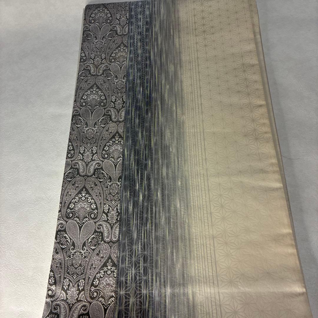 袋帯　ペイズリーと麻の葉　460