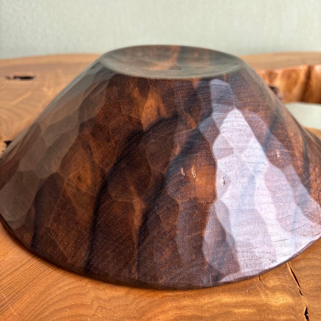 黒柿 深鉢 青峰重倫造 直径17cm 共箱