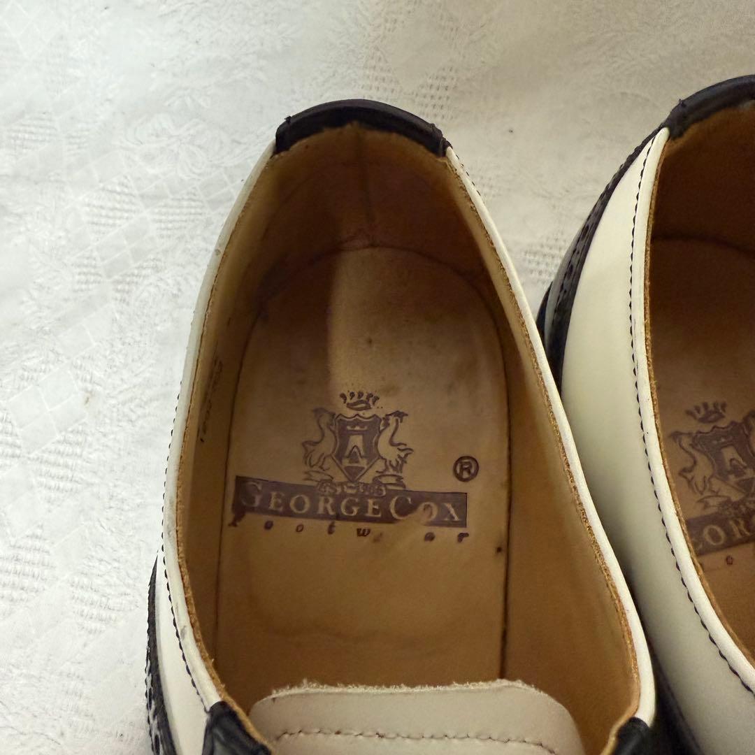 ジョージコックス　サドルブローグオックスフォード　UK9　28cm