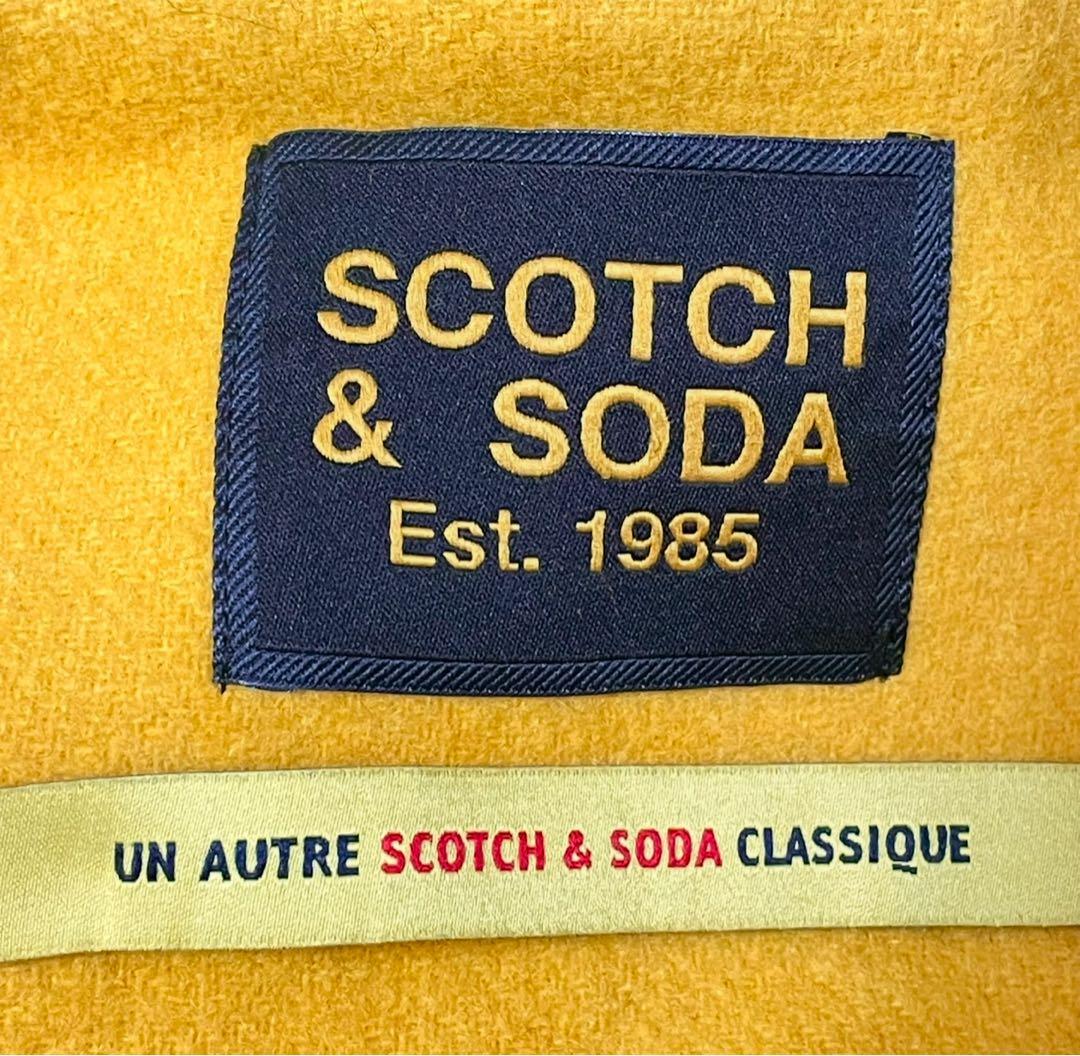SCOTCH & SODA ロング ウール ダッフルコート イエロー L