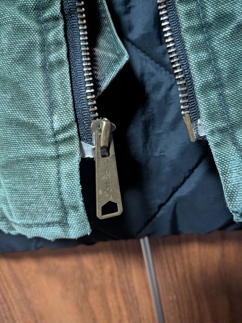 カーハート CARHARTT ダックベスト グリーン XLサイズ