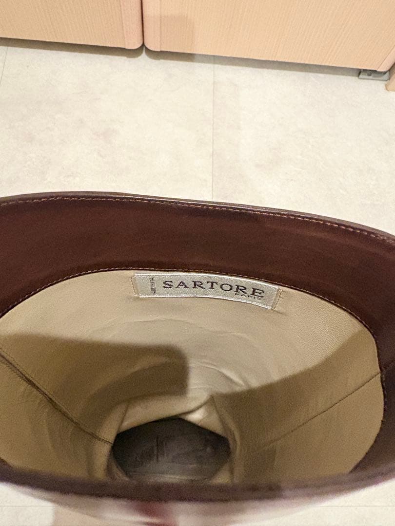 美品 サルトル SARTORE ブーツ ロングブーツ 乗馬ブーツ レディース