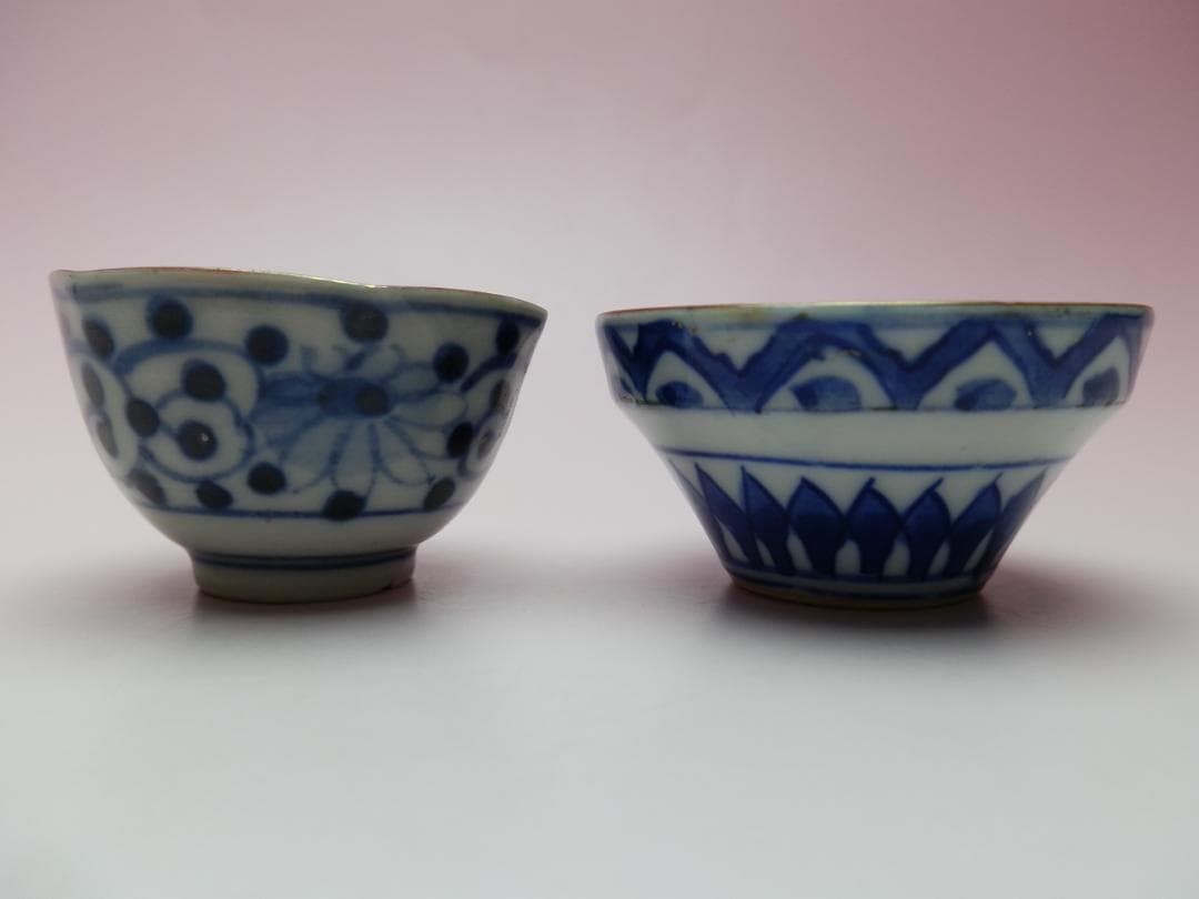 九谷 金彩 盃 花紋 他 4客セット E71224