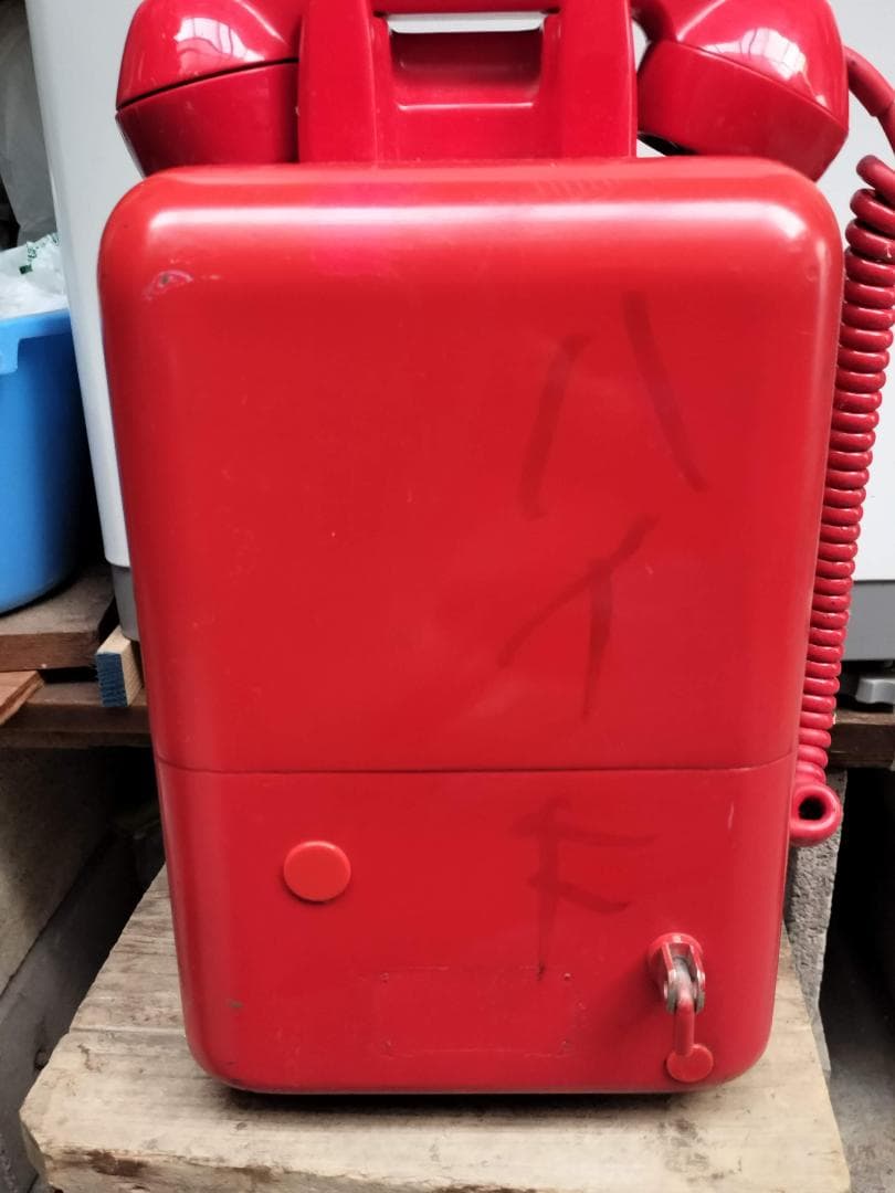赤電話　昭和レトロ　卓上公衆電話機
