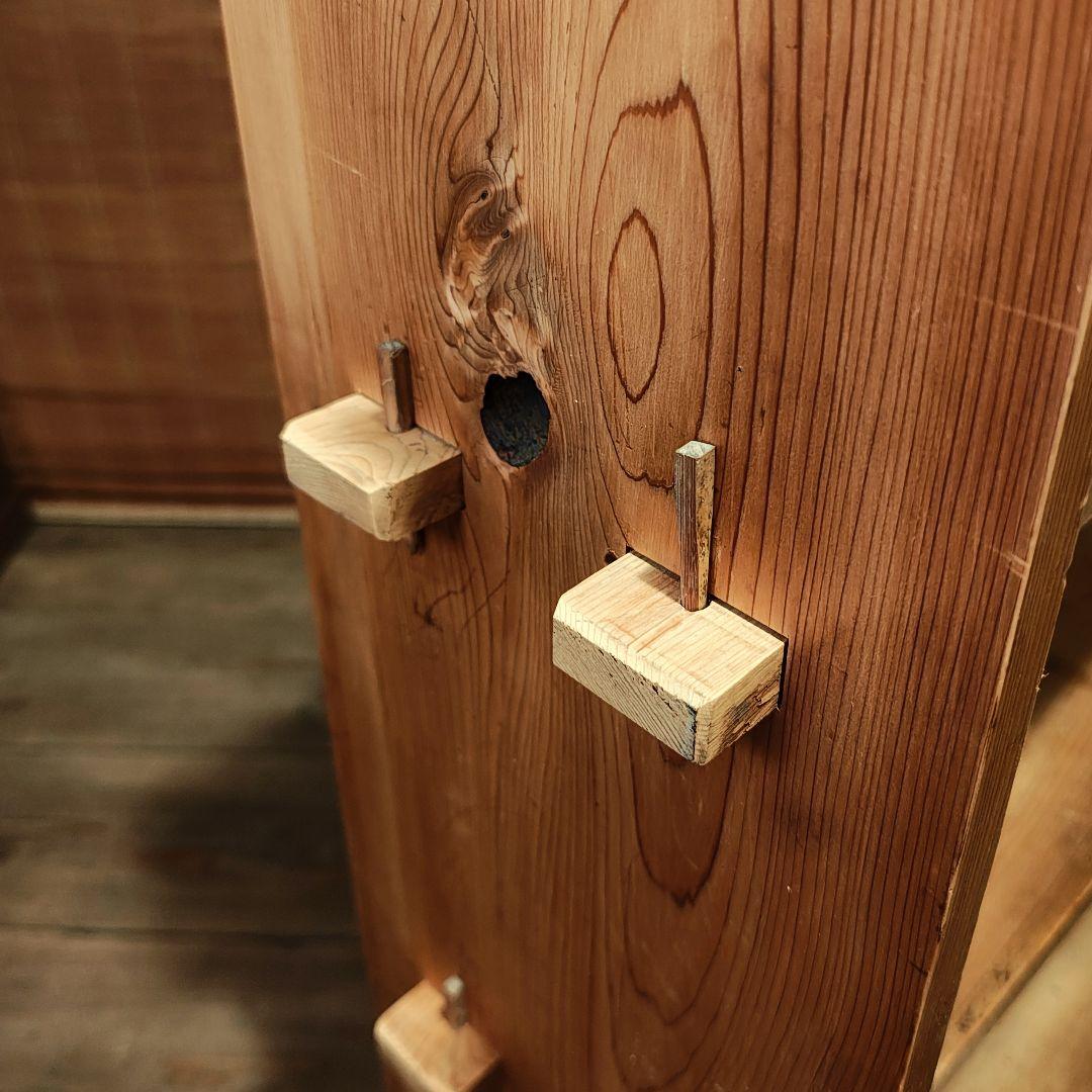 楔本棚　木製本棚4段　オープンラック　昭和レトロ　古家具