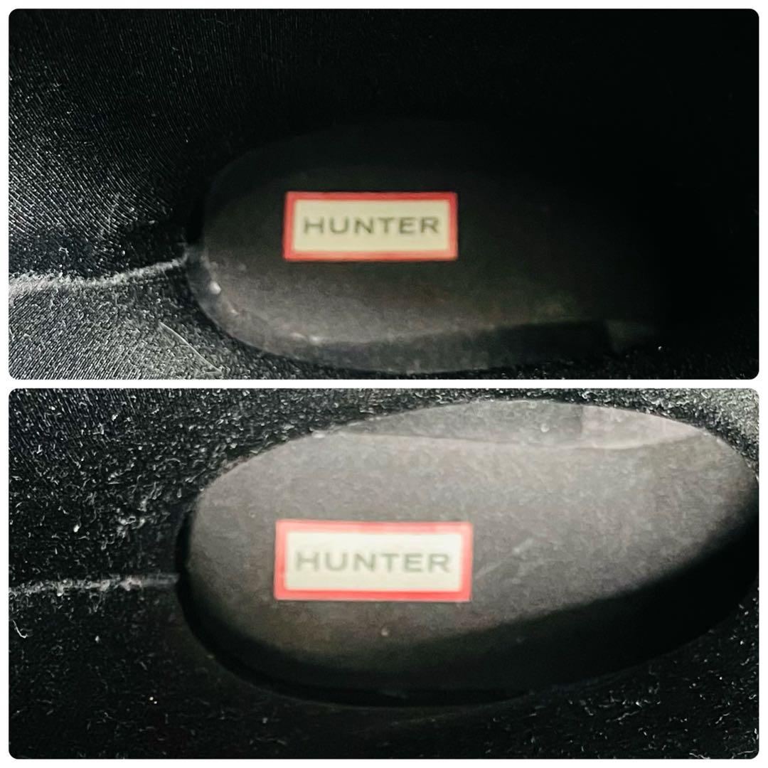 【極美品】HUNTER レインロングブーツ ブラック UK6 25cm 長靴