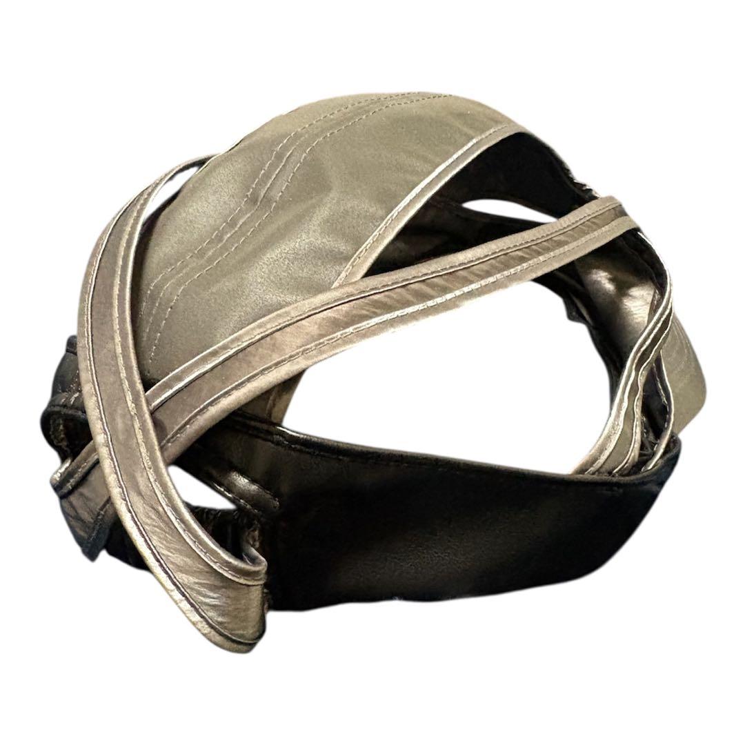 【美品】atiissu 変形レイヤードキャップ グレー Y2K モード 希少