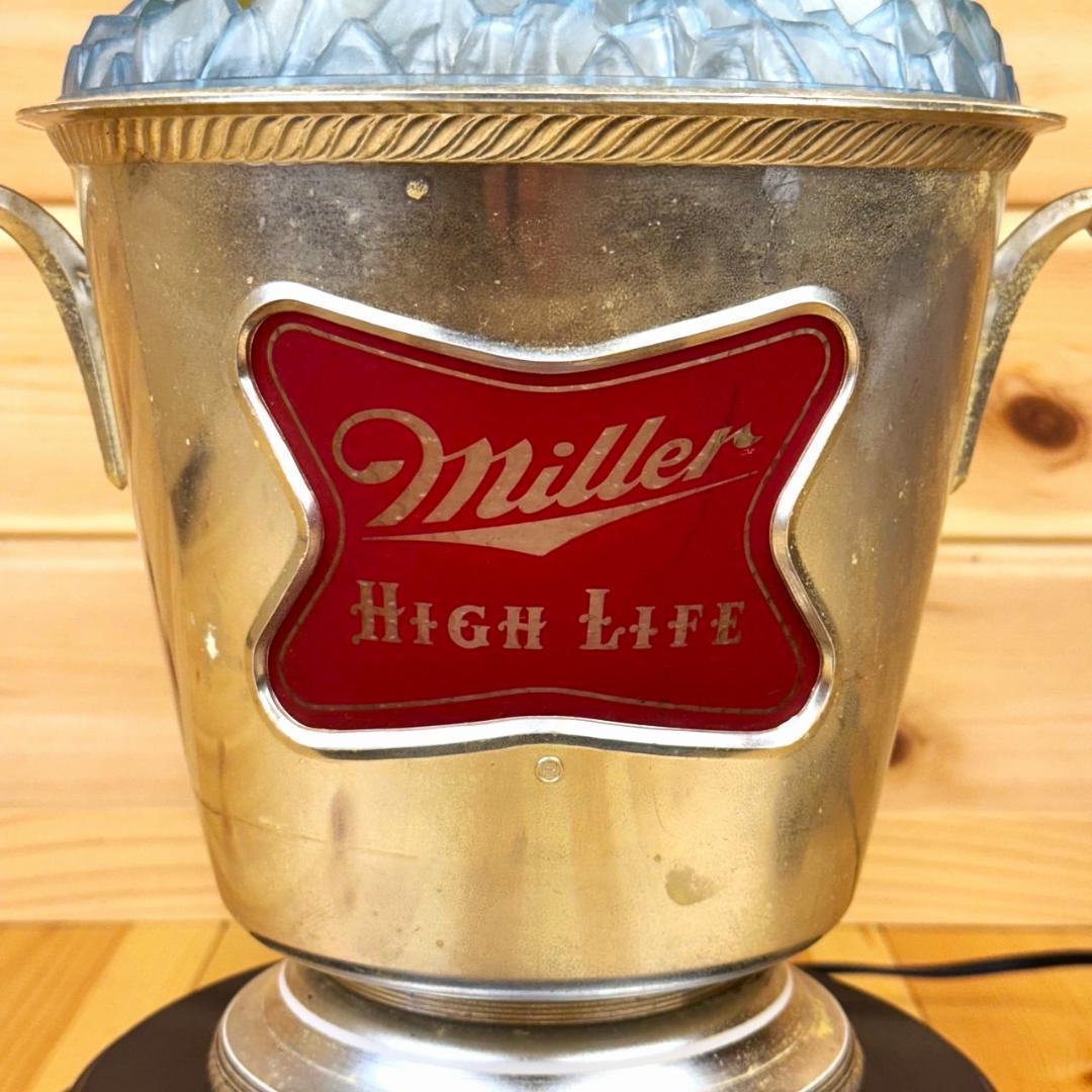 MILLER HIGH LIFE BEER ビール ライトサイン ミラー 回転