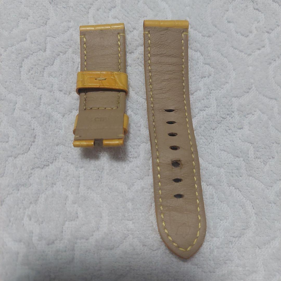 PANERAI レザーベルト イエロー 24mm/22mm