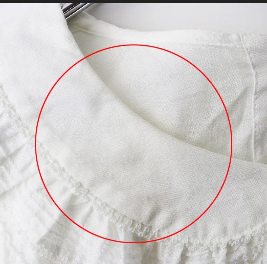 ピンクハウス綿ローンラウンドカラープルオーバー