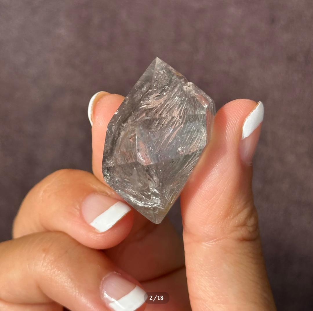 【水入り 水晶】アイリス クォーツ フリーフォーム エンハイドロ リモナイト