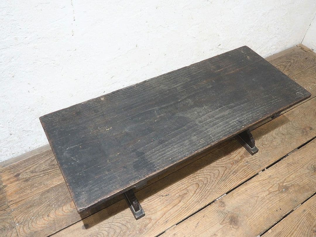 1406 杉のローテーブル　文机　陳列台　古家具　古道具　レトロ　アンティーク