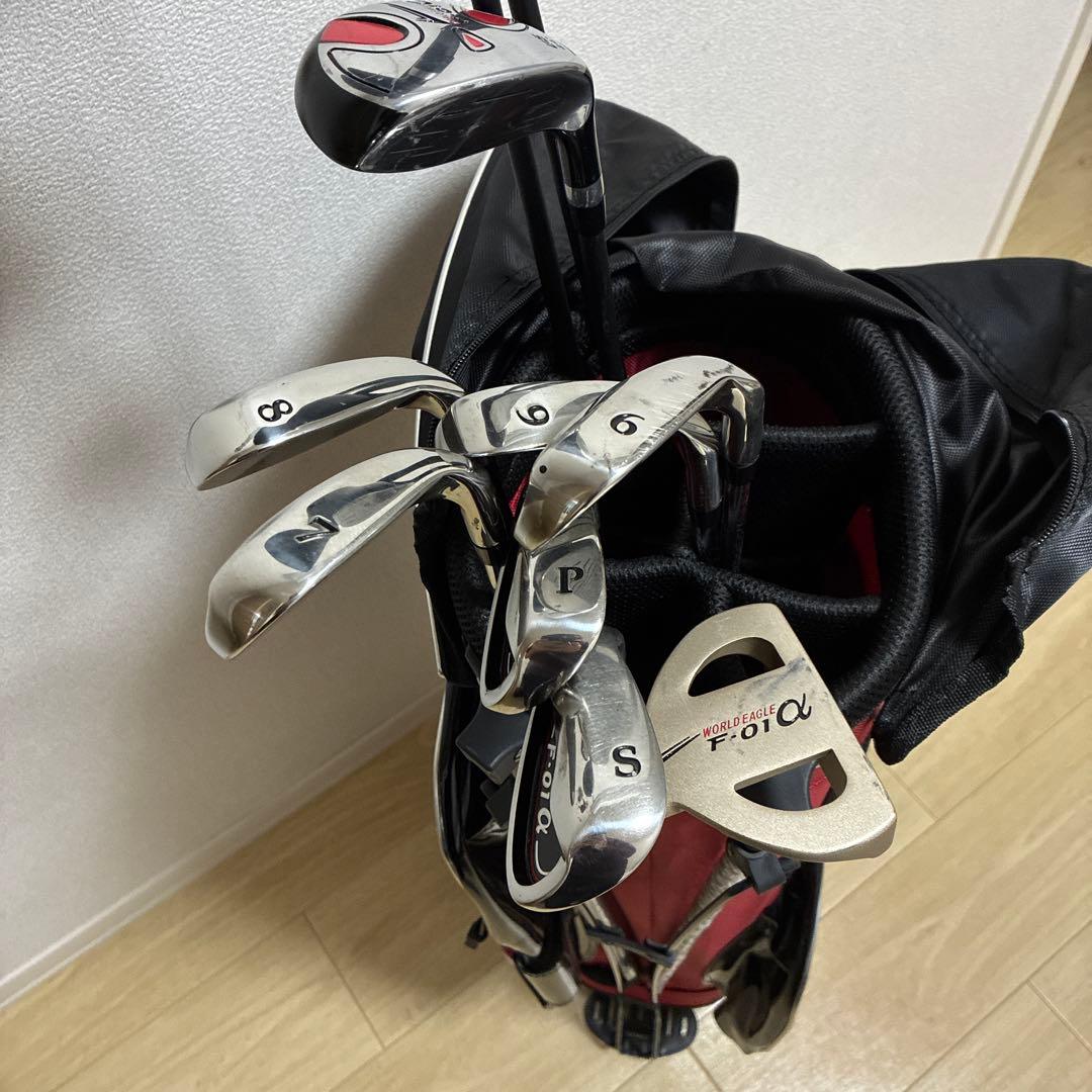 レフティ左利き用　WORLD EAGLE F-01α ゴルフクラブセット　10本
