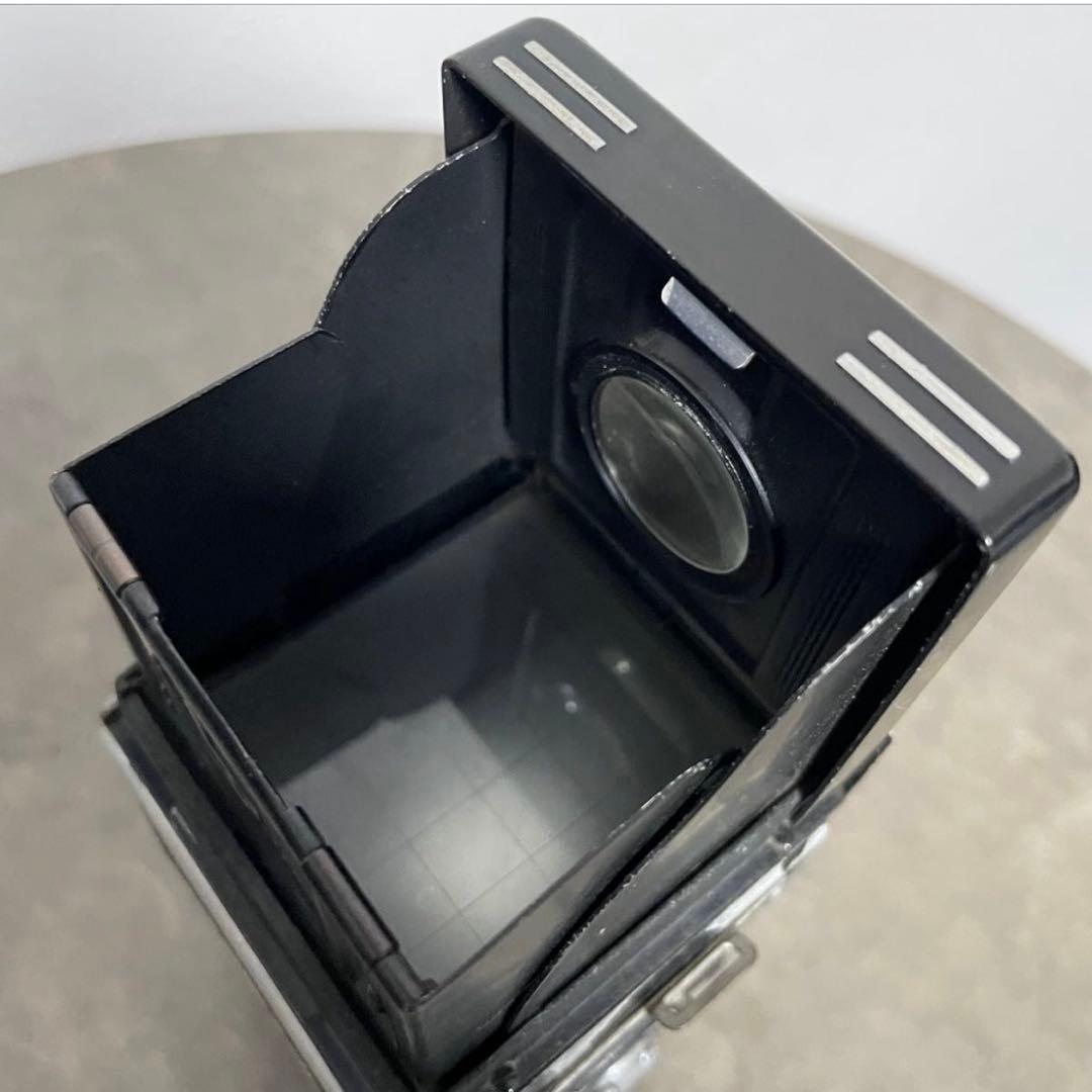 Rolleiflex 二眼レフカメラ ジャンク品 レザーケース付き パーツ取り