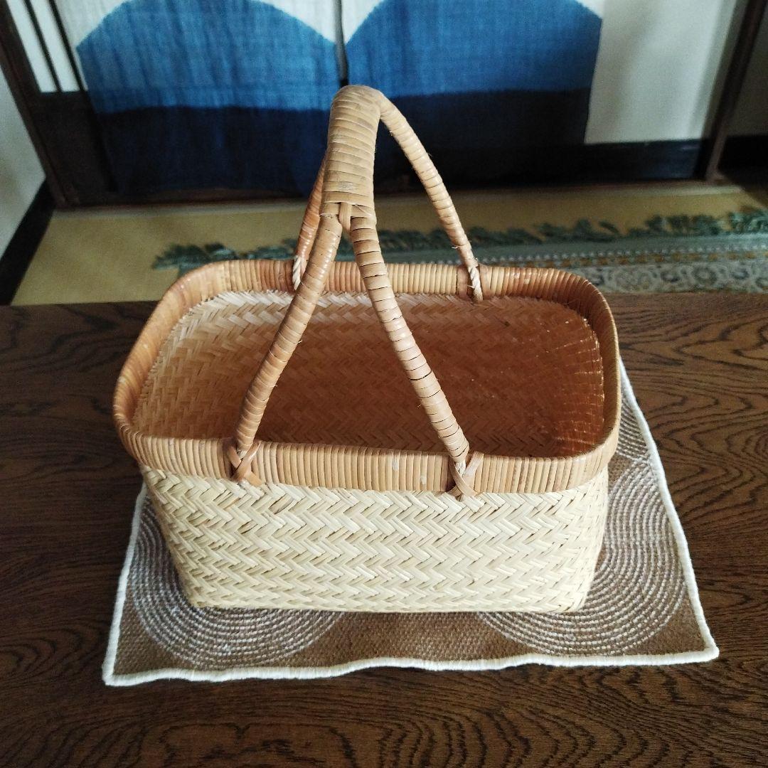 竹かごバッグ