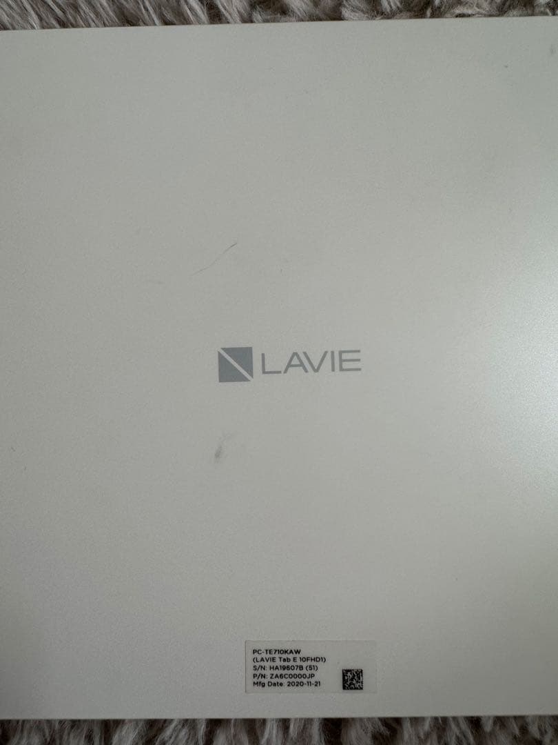 NEC PC-TE710KAW LAVIE Tab E ホワイト 10.1型