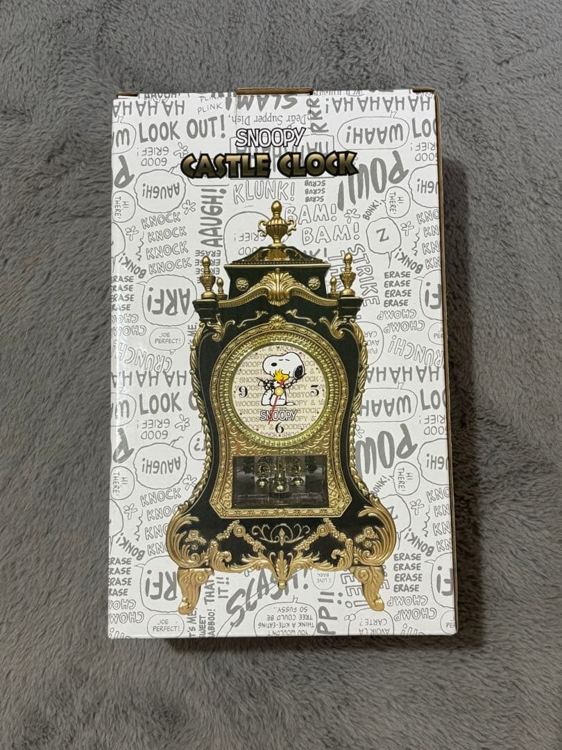スヌーピー キャッスルクロック 置時計 正規品