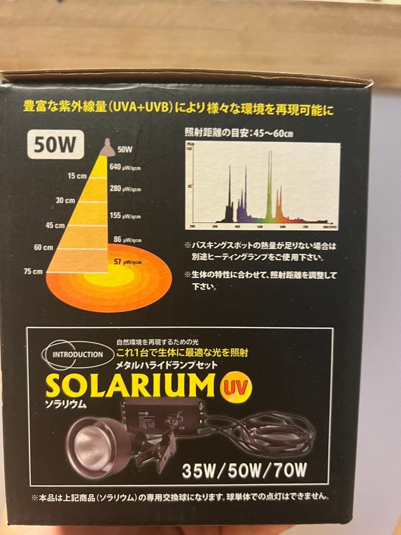 SOLARIUM メタルハライドランプセット50W ライトの状態　非常に良い