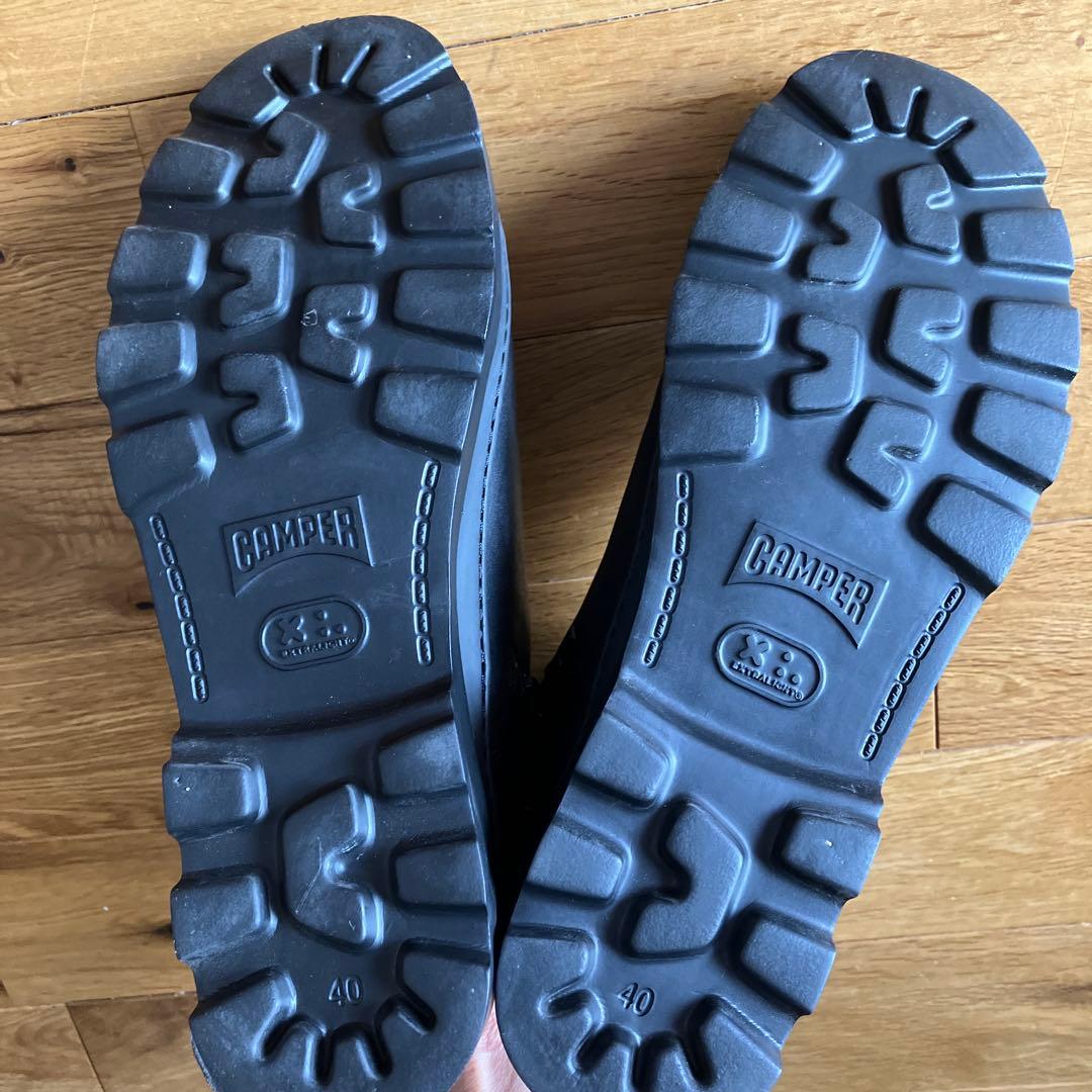 カンペール　40 25 美品　ハイカットブーツ　サイドジップ