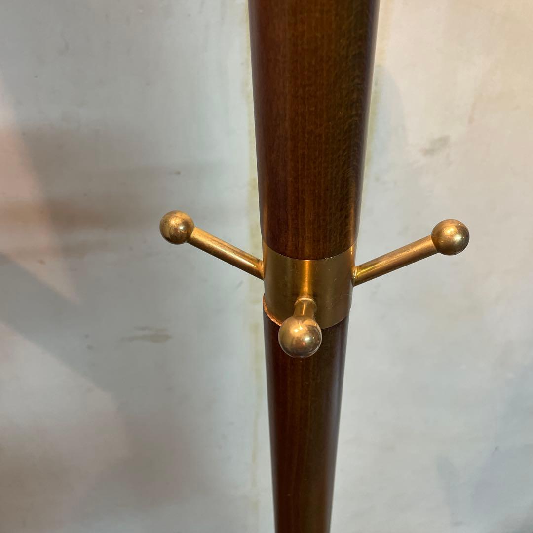 サファイア　木製　カリモク　コートハンガー　ポールハンガー　帽子ラック