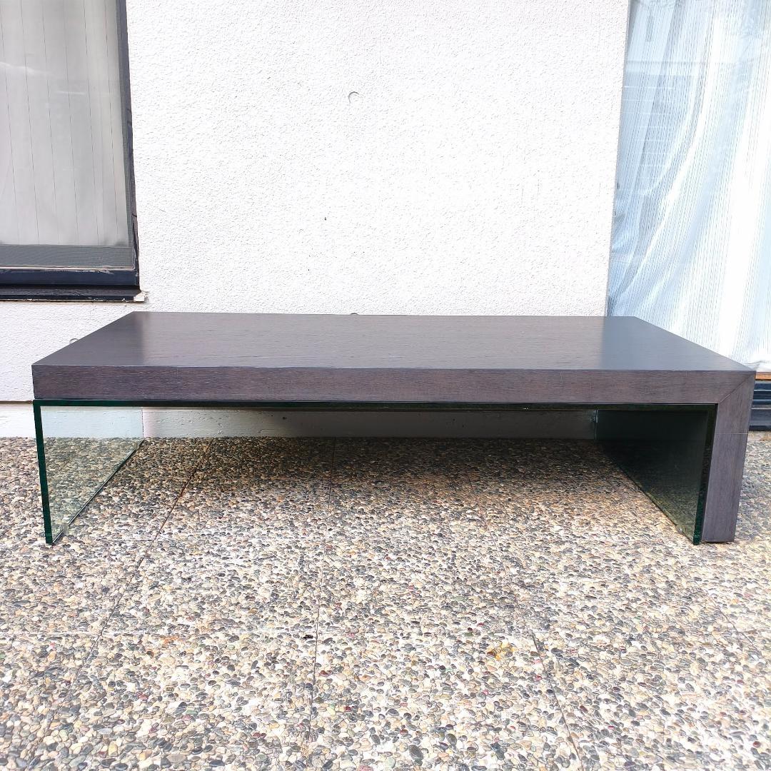 希少 Ligne roset リーンロゼ 伸長式 センターテーブル ガラス