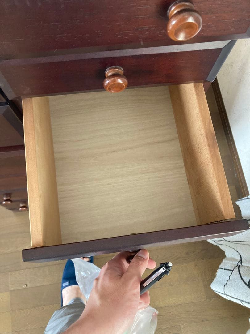 木製タンス ダークブラウン