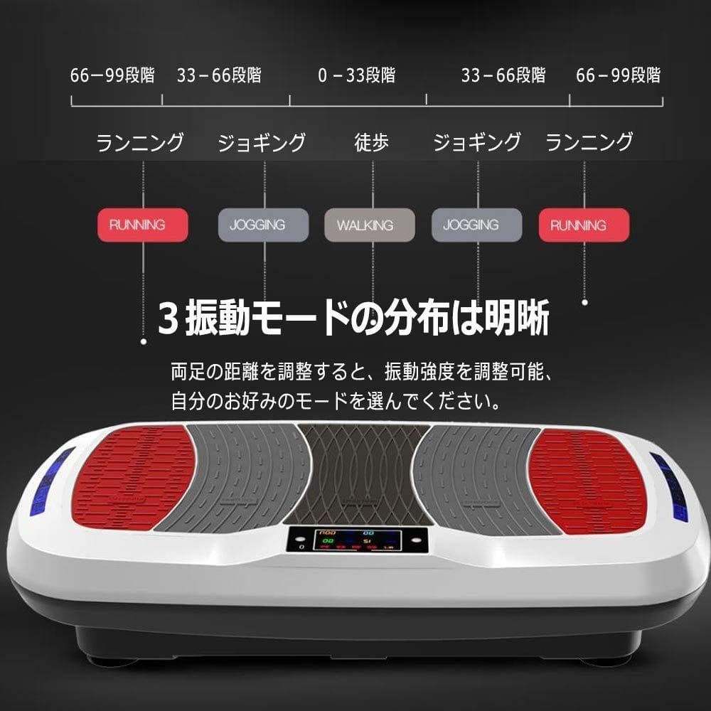 3D上下左右 多向 振動　速度距離、消費カロリー機能付