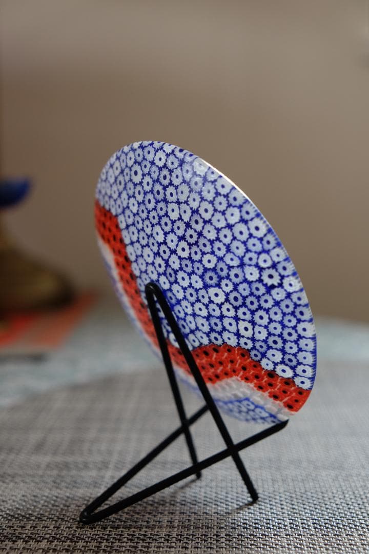 ベネチアンガラス ミルフィオリ プレート/検索/エルコーレモレッティ/江波冨士子